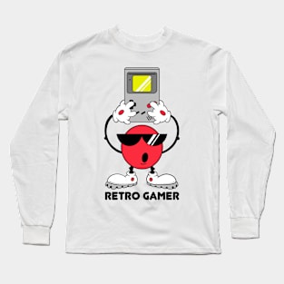 1980s Retro Gamer Long Sleeve T-Shirt